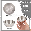 6Pcs Stainless Steel Dipping Bowls AJEW-CP0009-70P-2