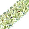 Baking Paint Electroplate Transparent Glass Beads Strands EGLA-Q136-03A-05-1
