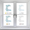Waterproof PVC Colored Laser Stained Window Film Static Stickers DIY-WH0314-132-4