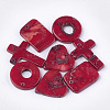 Synthetic Coral Pendants CORA-S023-40-1