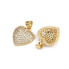 Brass Micro Pave Cubic Zirconia Pendants ZIRC-I367-07G-10-2