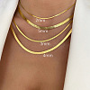304 Stainless Steel Snake Chain Necklaces for Women WG80FEF-02-2