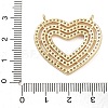 Brass Micro Pave Cubic Zirconia Pendants KK-P280-01G-3