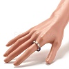 Handmade Polymer Clay Heishi Beads Finger Ring for Women RJEW-JR00426-3