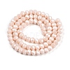 Electroplate Glass Beads Strands EGLA-A044-P6mm-A05-3