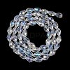Transparent Electroplate Glass Beads Strands EGLA-N013-T4mm-B01-2