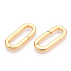 Brass Spring Gate Rings KK-WH20009-01G-2