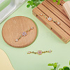 3Pcs 3 Colors Brass Pave Cubic Zirconia Connector Charms KK-TA0008-71G-4