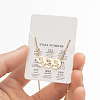 201 Stainless Steel Angel Number Pendant Necklaces for Women FS-WG21275-17-1