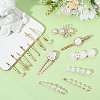 5 Bags 4 Styles Zinc Alloy Hair Bobby Clips PHAR-SP0001-08-3