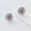 304 Stainless Steel Resin Stud Earrings for Women OH3456-6-1