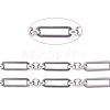 304 Stainless Steel Figaro Chains CHS-L022-04P-1