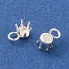 Ion Plating(IP) 304 Stainless Steel Charms Rhinestone Claw Settings LS-X-STAS-U025-02A-S-2