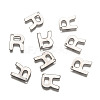 Tarnish Resistant 304 Stainless Steel Letter Charms X-STAS-O072-R-2