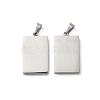 Non-Tarnish 304 Stainless Steel Pendants STAS-R120-03P-1