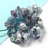 Raw Rough Natural Fluorite Beads Strands G-P528-A08-01-2
