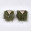 Faux Mink Fur Tassel Pendant Decorations FIND-S302-05G-2
