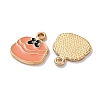 Alloy Enamel Pendants ENAM-O001-11T-G-2