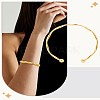 1Pc Alloy Open Cuff Bangles BJEW-LP0004-09G-1