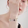 100Pcs 5 Colors Light Gold Plated Alloy Enamel Pendants ENAM-NB0001-46-6