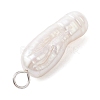 Natural Baroque Pearl Keshi Pearl Pendants PALLOY-JF04553-02-5