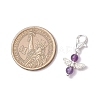 10Pcs 10 Styles Angel Natural & Synthetic Mixed Gemstone Pendant Decorations HJEW-JM03143-01-4