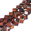 Natural Banded Agate/Striped Agate Beads Strands G-L544-055A-01-1