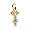 Brass Micro Pave Cubic Zirconia Charms ZIRC-F131-16G-05-1