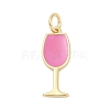 Brass Enamel Pendants KK-U062-02B-02-1