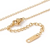 Ion Plating(IP) 304 Stainless Steel Knot Pendant Necklace for Women NJEW-P262-33G-3