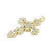 Real 18K Gold Plated Brass Micro Pave Cubic Zirconia Pendants KK-A209-35G-3