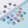 Mosaic Printed Glass Half Round/Dome Cabochons X-GGLA-N004-12mm-G-6