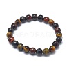 Natural Tiger Eye Bead Stretch Bracelets BJEW-K212-B-005-5