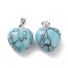 Synthetic Turquoise Pendants G-I311-A33-2