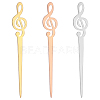 Unicraftale 3Pcs 3 Colors Stainless Steel Sealing Wax Mixing Stirrers STAS-UN0040-10-1