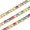925 Sterling Silver Colorful Cubic Zirconia Chains STER-C016-02B-G01-1