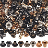 400Pcs 4 Colors Brass Grommet Eyelet Findings FIND-GF0006-42A-1