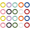   20Pcs 10 Colors Zinc Alloy Spring Gate Rings FIND-PH0017-36-1