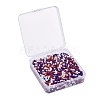 300G 6500pcs 3 Colors Independence Day Glass Seed Beads SEED-LS0001-01-8
