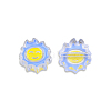 Transparent Acrylic Enamel Beads TACR-N012-008-3
