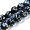 Handmade Dichroic Foil Glass Beads Strands DICH-U001-06I-1