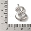 Non-Tarnish 304 Stainless Steel Pendants STAS-M017-08P-20-3