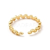 Rack Plating Brass Leaf Wrap Cuff Rings for Women RJEW-C050-10G-3