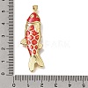 Brass Enamel Pendants KK-CBAEEA8-09A-G-3