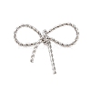 Non-Tarnish 304 Stainless Steel Twisted Bowknot Links Connector Charms STAS-S125-01P-1