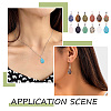 50Pcs Natural & Synthetic Mixed Gemstone Pendants G-TA0001-47-7
