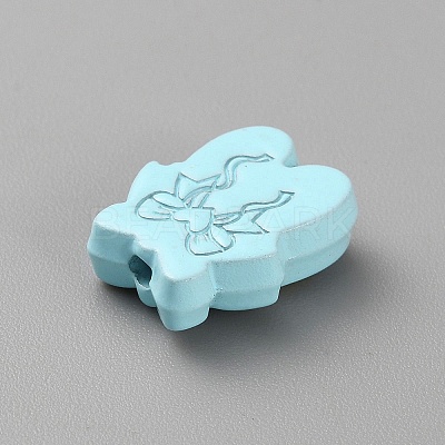 Spray Painted Alloy Beads FIND-CJC0026-01C-1