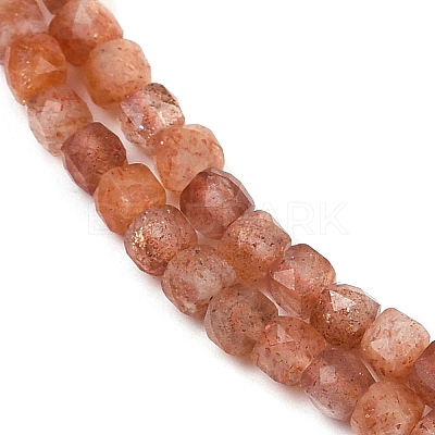 Natural Sunstone Beads Strands G-L537-016B-1