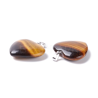 Natural Tiger Eye Pendants G-G956-B42-FF-1