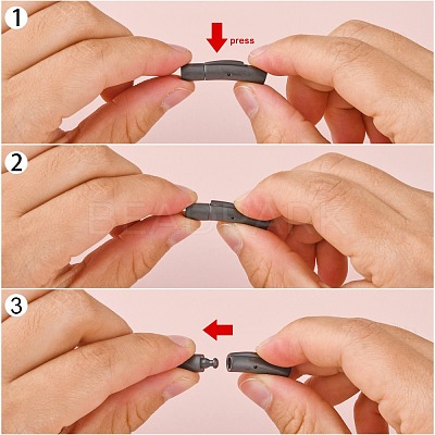 304 Stainless Steel Bayonet Clasps STAS-I013-4mm-MB-1